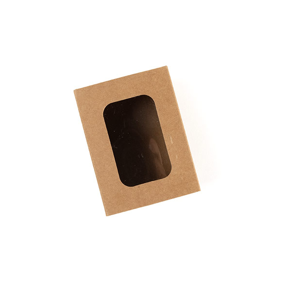 Zweiteilige Papierschachteln Kraft 9,5x6,4x5,7 cm (25 Stück) [MBS8K]