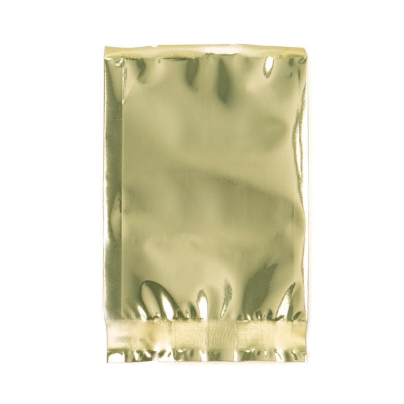 Plastikbeutel Gold 5x7.5cm Metallisiert und Verschweißbar (100 Stück) [SMB23SG]