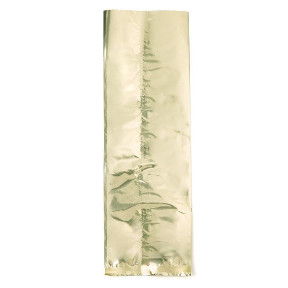 Plastikbeutel Gold 10.2x30.5cm Metallisiert und Verschweißbar (100 Stück) [SMB412G]