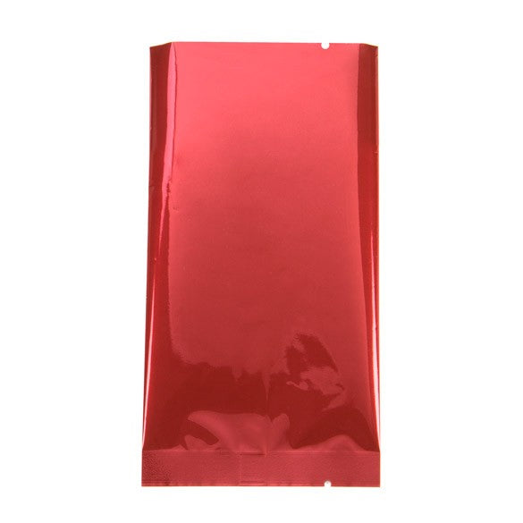 Kunststoffbeutel Rot 7.5x14cm Metallisiert und Verschweißbar (100 Stück) [SVP35HR]