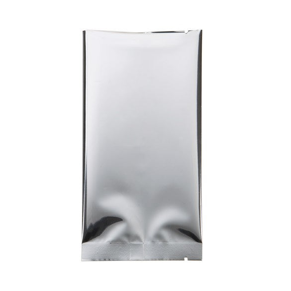 Kunststoffbeutel Silber 7,5x14cm Metallisiert und Verschweißbar (100 Stück) [SVP35HS]