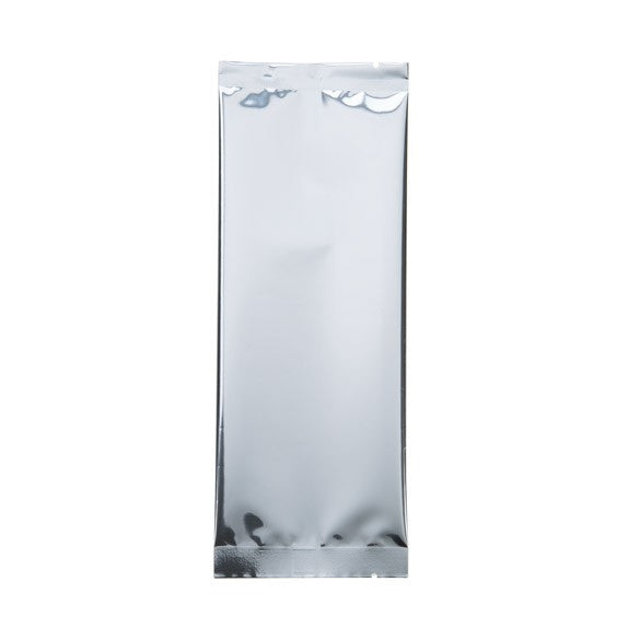 Kunststoffbeutel Silber 7.5x20.3cm Metallisiert und Verschweißbar (100 Stück) [SVP38S]