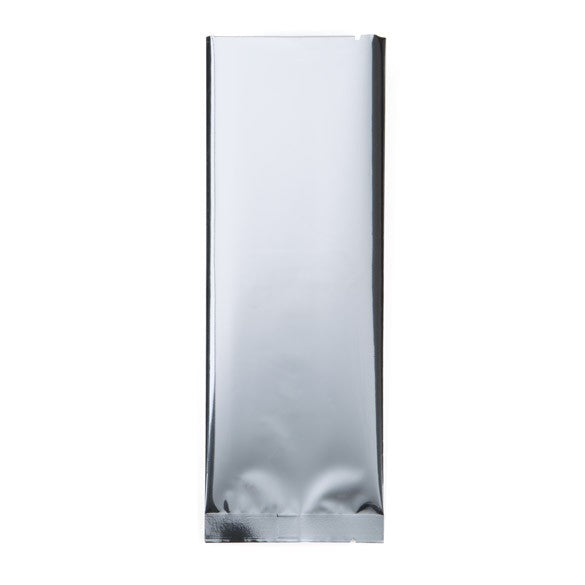 Kunststoffbeutel Silber 7.5x20.3cm Metallisiert und Verschweißbar (100 Stück) [SVP38S]