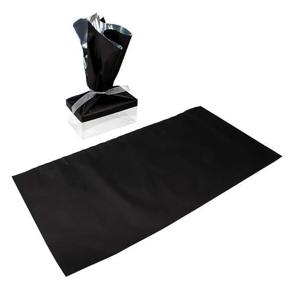 Folientopper Metallic Matt Schwarz 30,5x63,5 cm (25 Stück) [MT4MB]