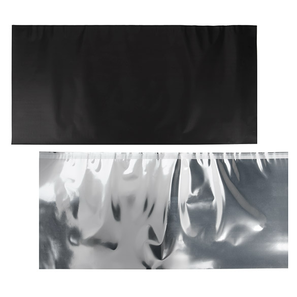 Folientopper Metallic Matt Schwarz 30,5x63,5 cm (25 Stück) [MT4MB]