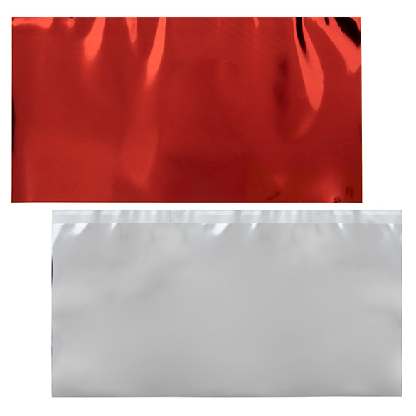 Folientopper Metallic Rot 22,9x43,2 cm (25 Stück) [MT3R]