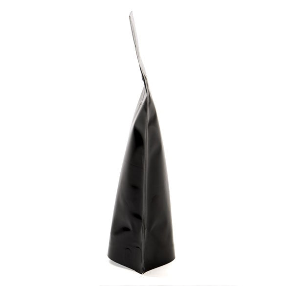 Standbodenbeutel Schwarz 8x5x13cm | 28 Gramm (100 Stück) [ZBGM1B]
