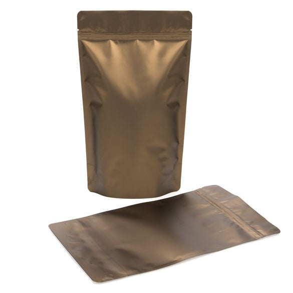 Standbodenbeutel Bronze 17x8x28.5cm | 340 Gramm (100 Stück) [ZBGM4BZ]