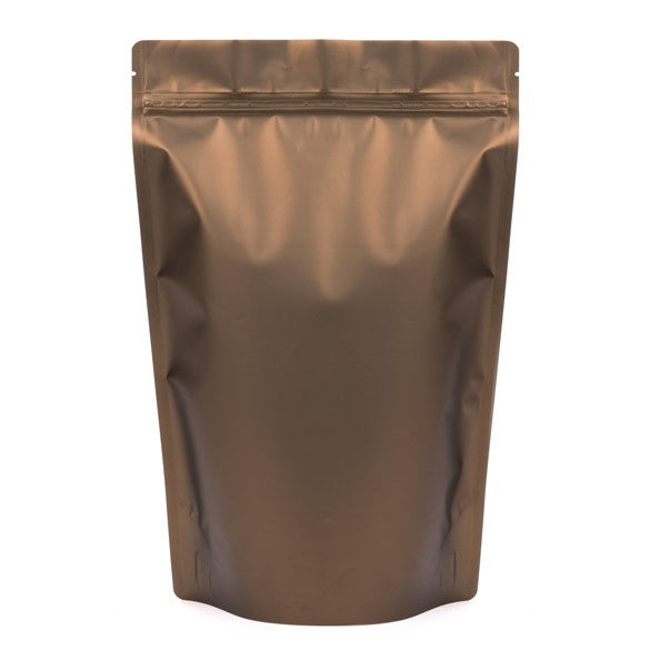 Standbodenbeutel Bronze 23x12x34.5cm | 900 Gramm (100 Stück) [ZBGM6BZ]