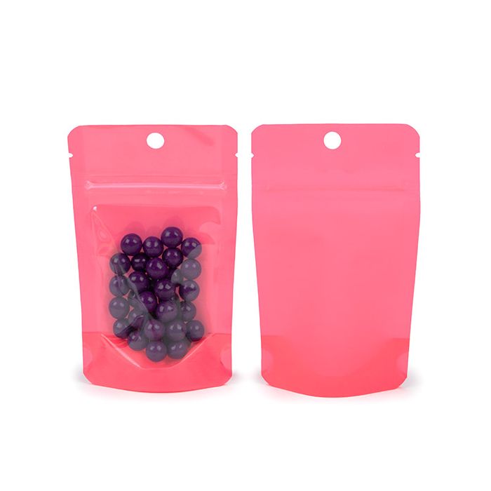 Standbodenbeutel Neon Rosa 7.9x5.1x13 cm (100 Stück) [ZBGN1PK]