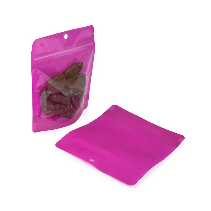 Standbodenbeutel Neon Purpel 15.9x6.4x14.6 cm (100 Stück) [ZBGNSHZPR]