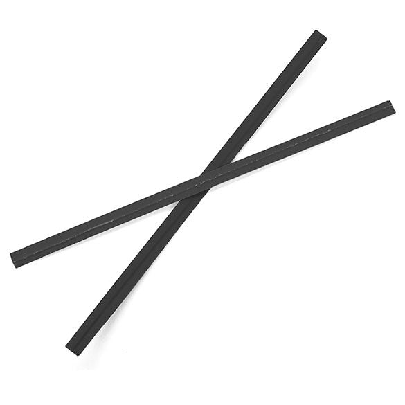 Verschluss-Streifen 10.2x0.4cm Papier Schwarz (1,000 Stück) [TT4BK]