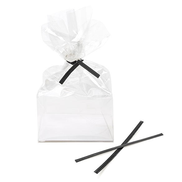 Verschluss-Streifen 10.2x0.4cm Papier Schwarz (1,000 Stück) [TT4BK]