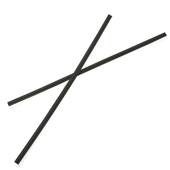 Verschluss-Streifen 15.2x0.4cm Papier Schwarz (1,000 Stück) [TT6BK]