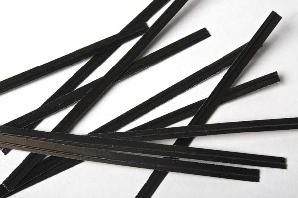 Verschluss-Streifen 10.2x0.4cm Papier Schwarz (1,000 Stück) [TT4BK]