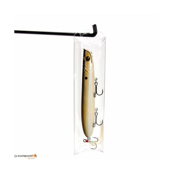 Kissenschachteln Transparent 5.1x1.9x17.8cm mit Aufhängeloch (25 Stück) [PB101]