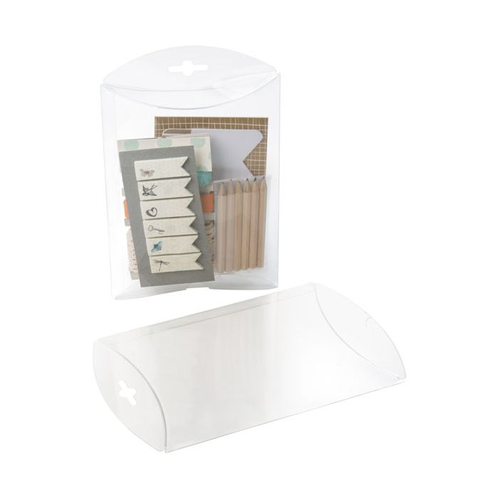 Kissenschachteln Transparent 15.2x3.8x20.3cm mit Aufhängeloch (25 Stück) [PB79]