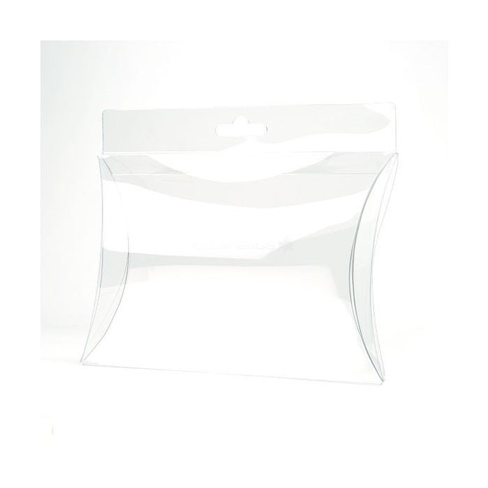 Kissenschachteln Transparent 12.5x4x17.5cm mit Aufhängeloch (25 Stück) [PBSH78]