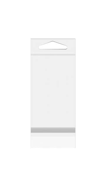 Headerbeutel Transparent 11x24.3cm mit Schutzverschluss (100 Stück) [HB49PC]