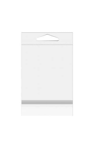 Headerbeutel Transparent 12.5x16.7cm mit Schutzverschluss (100 Stück) [HB65PC]