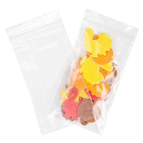 Druckverschlussbeutel Transparent 10x18cm PE 50 Mikron (100 Stück) [2PE47]