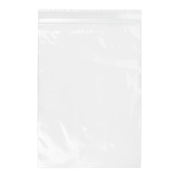 Druckverschlussbeutel Transparent 12.5x18cm PE 50 Mikron (100 Stück) [2PE57]