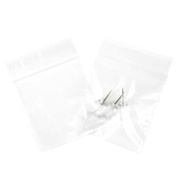 Druckverschlussbeutel Transparent 5x5cm PE 50 Mikron (100 Stück) [2PE22]