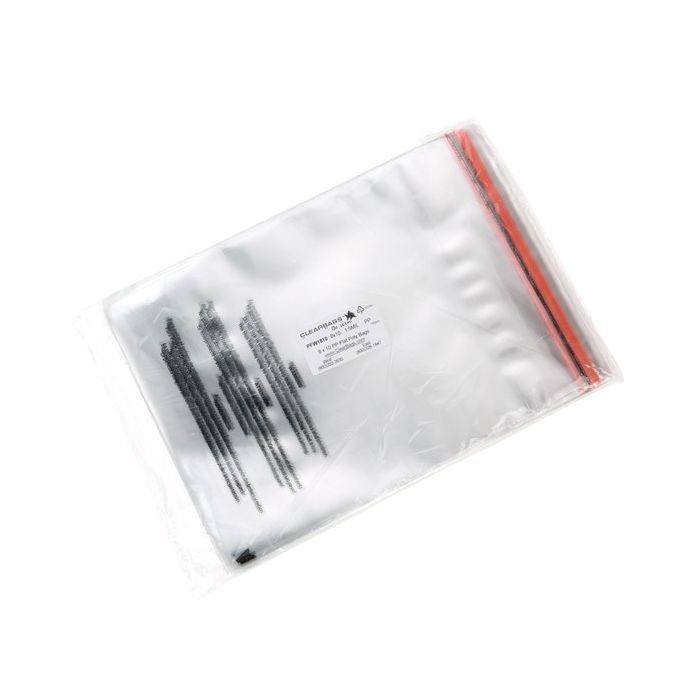 Plastikbeutel 20.3x25.4cm mit Erstickungswarnung - Wiederverschließbar (100 Stück) [PFW1810]