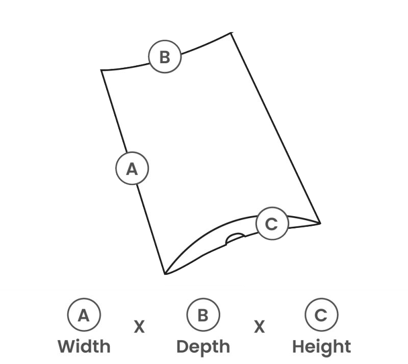 Kissenschachteln 11.5x8.5x3cm Weiß (100 Stück) [FP-GDD001]