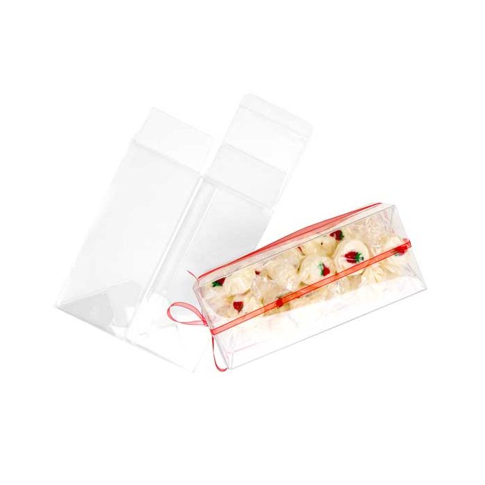 Klarsichtschachteln 6.5x6.5x15.4cm mit Automatikboden (25 Stück) [PLB146]