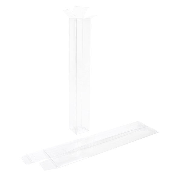 Klarsichtschachteln 4.1x4.1x31.1cm mit Automatikboden (25 Stück) [PLB332]