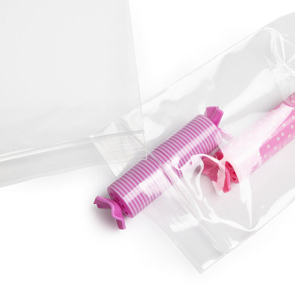 Druckverschlussbeutel 7.5x10cm Transparent PP 50 Mikron (100 Stück) [ZC34]