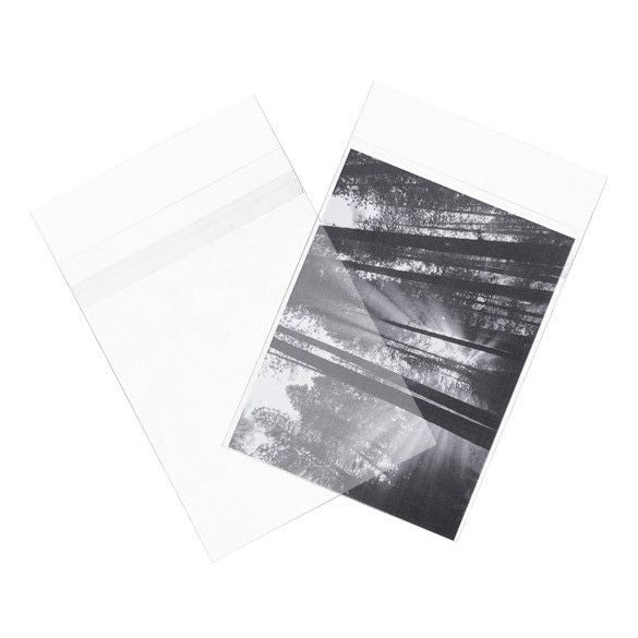 Umweltfreundliche Beutel 13.8x18.4cm Transparent mit Schutzverschluss (100 Stück) [GC75PC]