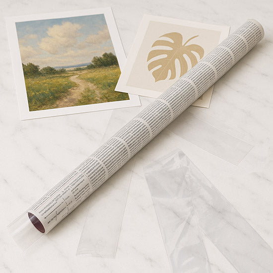 Poly-Schlauchfolie 6.4x66cm für Poster 50 Mikron (100 Stück) [PT2H26]