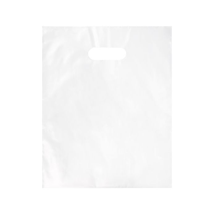 Handle Bag Frosted 2.25 Mil, 20% Recycled Content 30,5x38,1cm