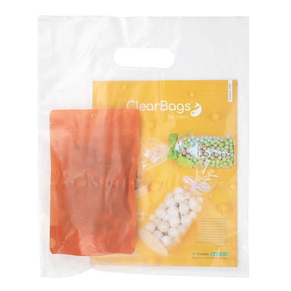 Tragetaschen Gefrostet- 20% Recyceltes PE  30.5x38.1cm (100 Stück) [H1215FT1R]