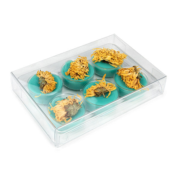 Clear Artisan Candy Box Set, Round Insert 7x2.1x10.3 cm (25 pieces) [CNDYR274]