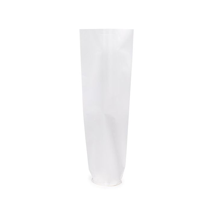 Frosted Plastikbeutel Runde Boden 5,1x25,4 cm mit Bodenblatt (50 Stück) [RPBGF1]