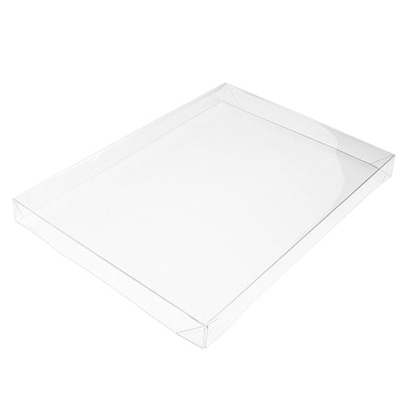 Deckel Transparent & Faltbar 13.8x1.6x19.2cm (25 Stück) [BT1]