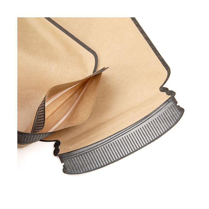 Einmachglas Form Beutel Kraft 13x7,6x20,6 cm (100 Stück) [SP3KZ]