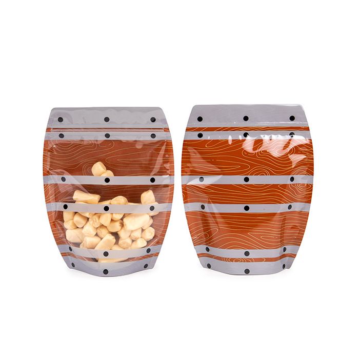 Standbodenbeutel Fassform 16,5x7,6x20,3 cm (100 Stück) [SP7BAZ]