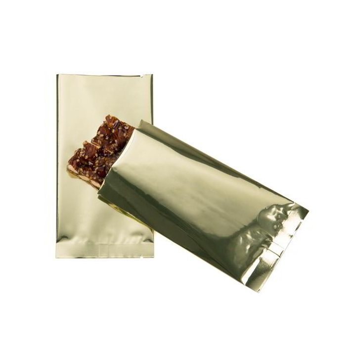 Kunststoffbeutel Gold 7.5x14cm Metallisiert und Verschweißbar (100 Stück) [SVP35HG]