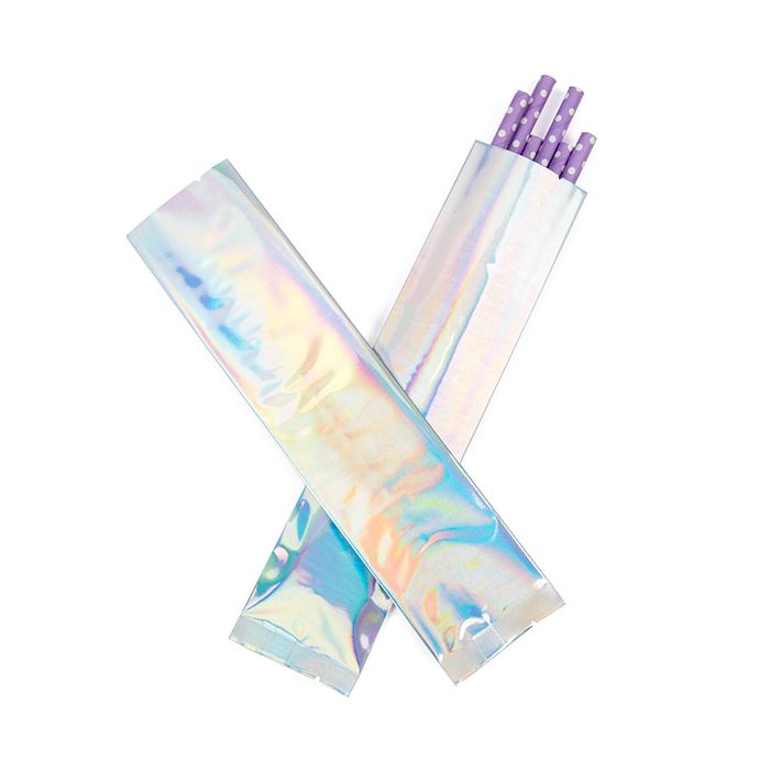 Plastik Klappenbeutel Holografisch 5,1x20,3 cm (25 Stück) [SVP28H]