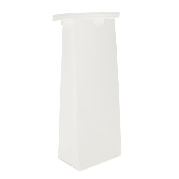 Kraftbeutel Weiß wiederverschließbar 10.8x6.4x26.7 cm (100 Stück) [TTB2W]