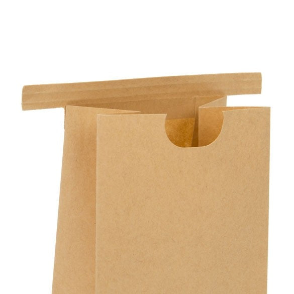 Kraftbeutel Braun wiederverschließbar 8,6x6,4x19,7cm (100 Stück) [TTW1K]