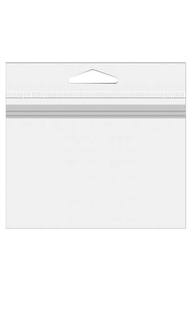 Headerbeutel Transparent 10.8x10.8cm Header oben (100 Stück) [HBT44]