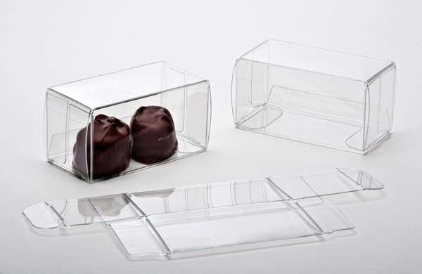 Klarsichtschachteln für Pralinen 3.5x3.7x7cm Transparent (25 Stück) [FPB226]