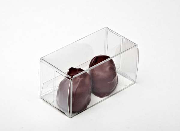 Klarsichtschachteln für Pralinen 3.5x3.7x7cm Transparent (25 Stück) [FPB226]