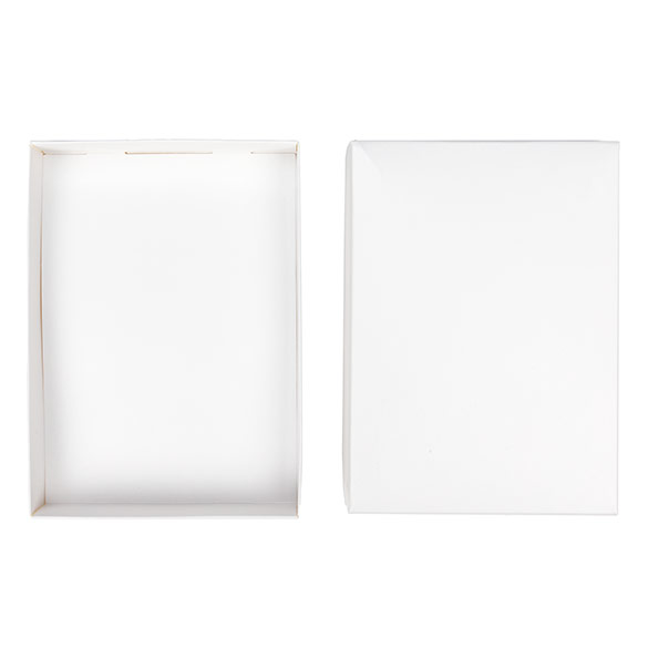 Pappschachtelböden Weiß 13.7x2.5x19.1cm (25 Stück) [WH15]