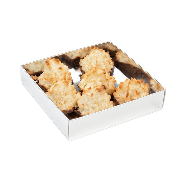 Pappschachtelböden Silber 10.5x2.5x11cm (25 Stück) [SS99]